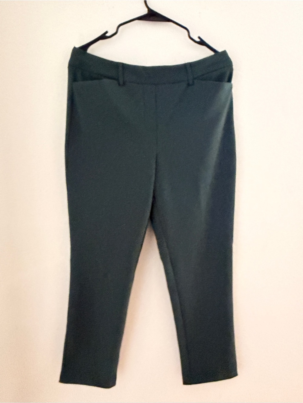 Christian Siriano Forest Green Pull-On Cropped Pants